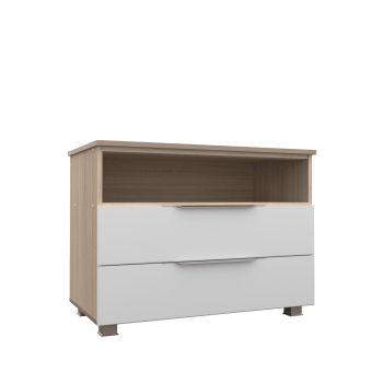 Белая эмаль/Дуб сонома