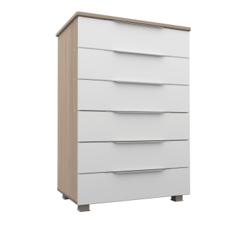 Белая эмаль/Дуб сонома