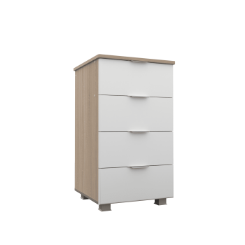 Белая эмаль/Дуб сонома