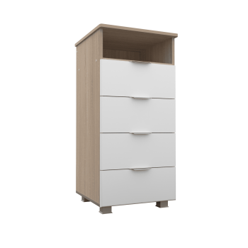 Белая эмаль/Дуб сонома