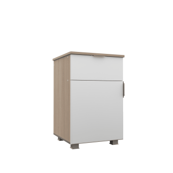 Белая эмаль/Дуб сонома