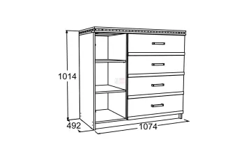 Комод FANT №2 Ольга 13 ЛДСП