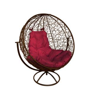 бордовая подушка