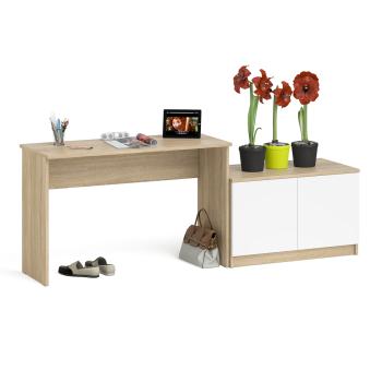 Дуб сонома/белый