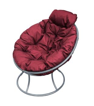 бордовая подушка