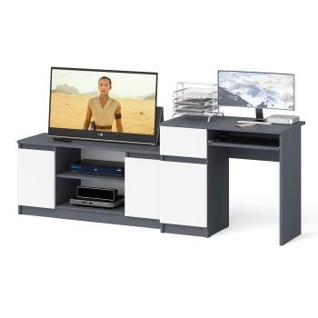 Графит/Белый