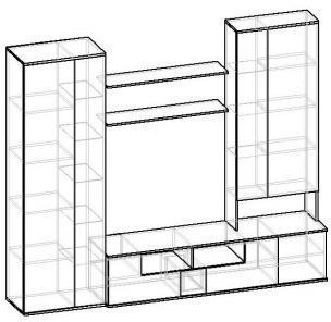Стенка Мебелайн Мебелайн-9