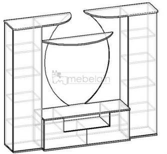 Стенка Мебелайн Мебелайн-17
