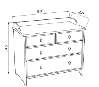 Комод Гуд Лакк Вествик 4