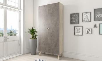 Шкаф 2х створчатый Комфорт Нордик 5