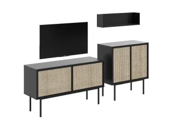 Фасад - Ротанг, Корпус - Черный