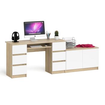 Дуб сонома/белый