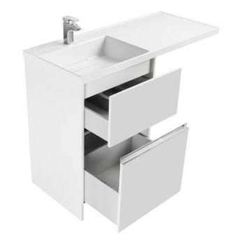 Тумба с раковиной Aquaton Лондри 60/Раковина Лондри 120 правая