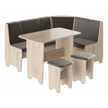 Дуб Белфорт/Экокожа коричневая