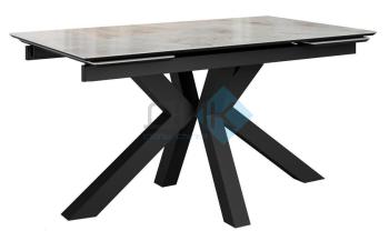 Керамика Italian Grey (глянец серый)/подстолье черное/опоры черные