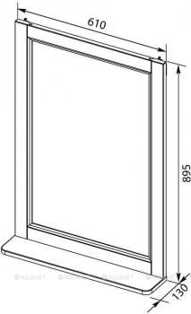 Зеркало AQUANET Бостон М 60