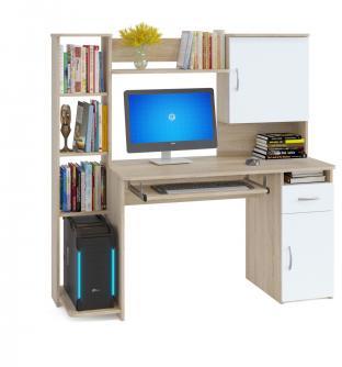 Дуб сонома/Белый