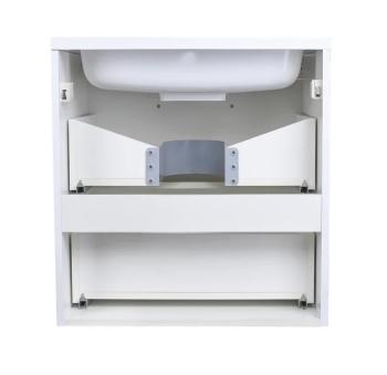 Тумба подвесная Style Line Каре 60 (2 ящ.) + Умывальник Каре Люкс 600х450