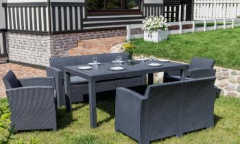 Цвет пластика:графит/Цвет подушек:графит