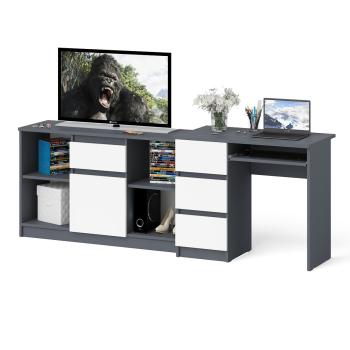 Графит/Белый