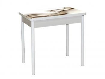 Дуб молочный Текстура 032 / опора круглая муар белый