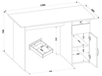 Компьютерный стол Сокол СПМ-03.1
