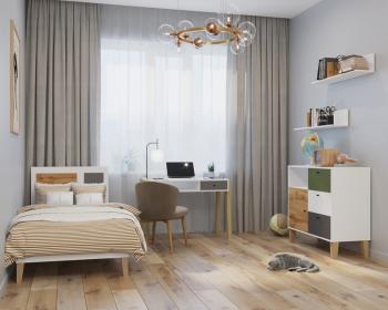 Комод 3 ящика с дверью Мама STORY