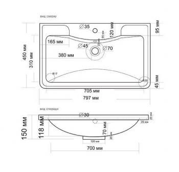 Тумба напольная Style Line