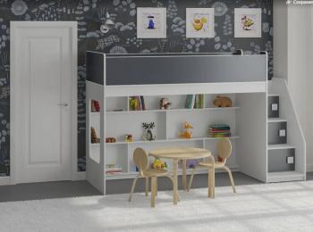 Белый/графит