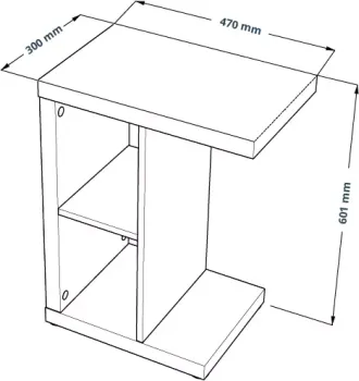 Приставной стол Гуд Лакк Энкель Т 47х60х30