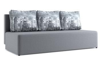 Серый/Подушки город серый