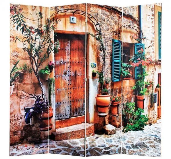 Ширма RB 1203-4 Уютный дворик 4 панели