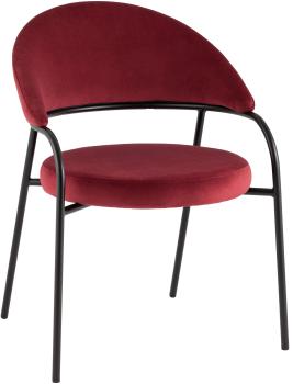 Велюр красный