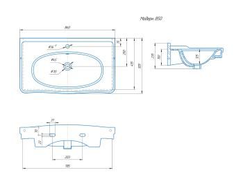 Раковина Kirovit Модерн 85