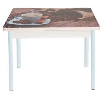 Дуб молочный Чашка кофе / опора круглая муар белый