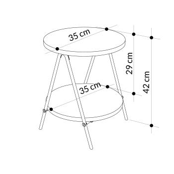 Стол приставной LEVE ESSEL SIDE TABLE
