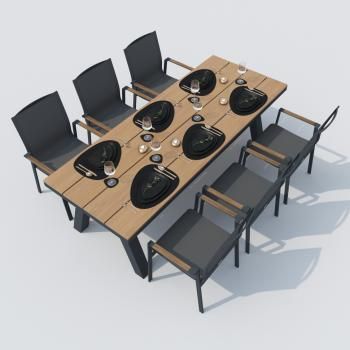 Обеденная группа Ideal Patio MIRRA SOLA - стол поливуд 220