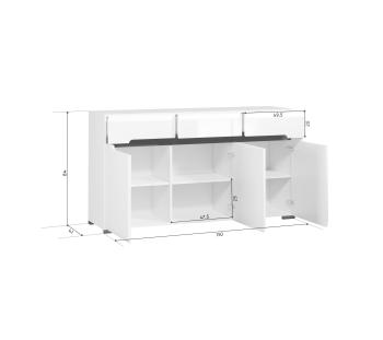 Тумба БРВ Мебель AZTECA S205-KOM3D3S/8/15