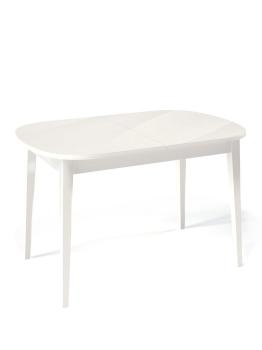 Белый/стекло белое глянец