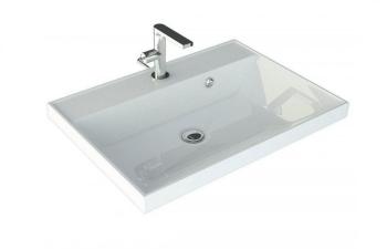 Тумба подвесная Style Line Матис 60 + Умывальник Andrea Classic 600x450x154