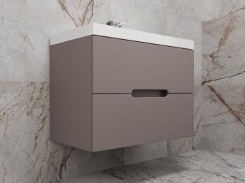 Тумба подвесная Style Line Матис 80, Classic 80, (2 ящика) + Умывальник Andrea Classic 800x450x154