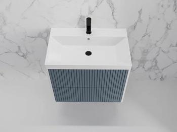 Тумба подвесная Style Line Стокгольм 70, Classic 70, (2 ящ.) PUSH + Умывальник Andrea Classic 700x450x154