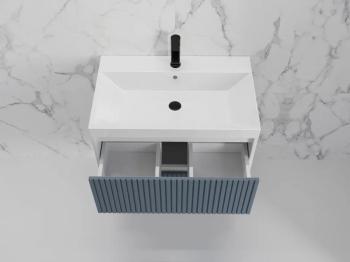 Тумба подвесная Style Line Стокгольм 70, Classic 70, (2 ящ.) PUSH + Умывальник Andrea Classic 700x450x154