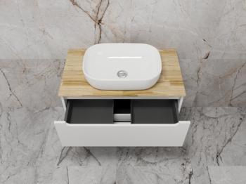 Тумба подвесная Style Line Бали 80 2 ящика со столешницей