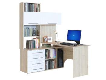 Дуб сонома/Белый