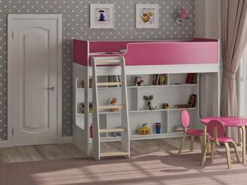 Белый/розовый