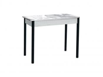 Бетон белый Белый мрамор / опора круглая муар черный