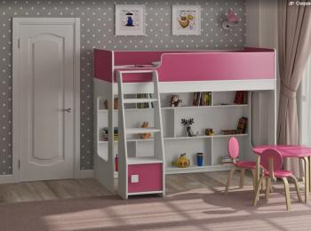 Белый/розовый