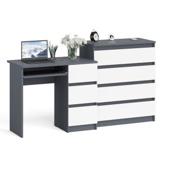 Графит/Белый