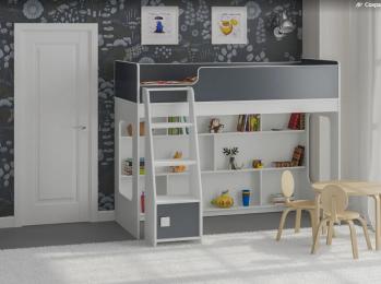 Белый/графит